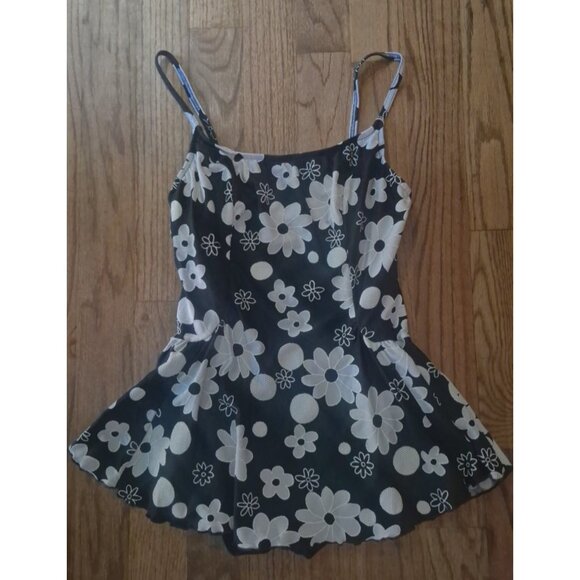 Cole of California Skirted Textured One-piece Bathingsuit Women's Size 14 - Picture 1 of 5